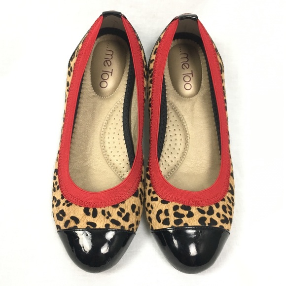 me too animal print flats